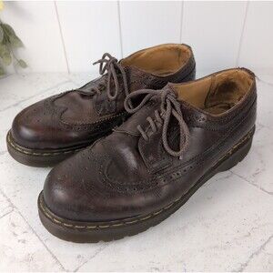 Vintage Doc Martens Made In England Wingtip Oxford 3989 Grunge Brogue Mens 9